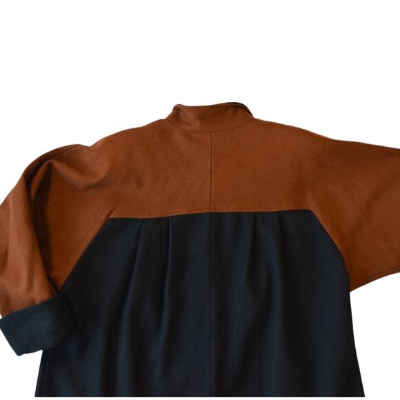 Lady Suzette Brown & Black Wool Blend Coat | Plus Size XL-2XL - Picture 11 of 12
